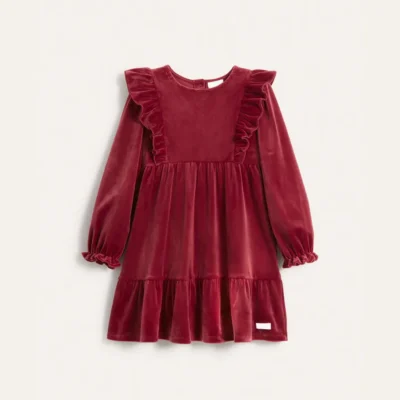 Kids Velvet Bloom Dress